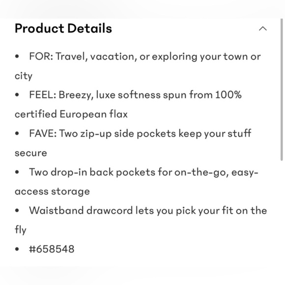 NWT Athleta Retreat Linen Undyed Shorts Size XS (#658548) - Picture 3 of 8